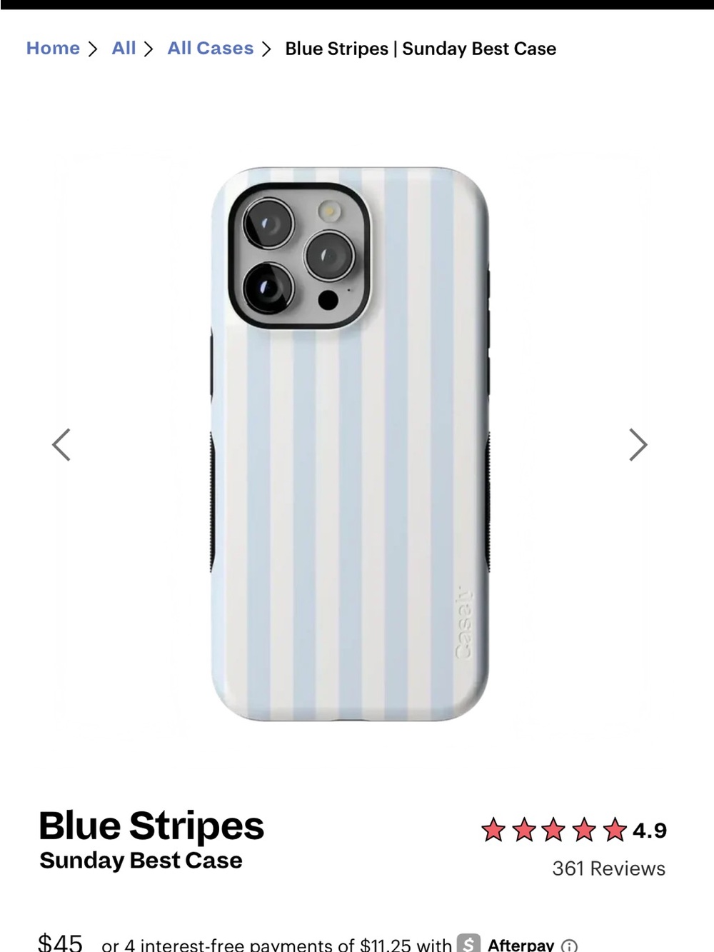 Casely Blue Stripes phone case